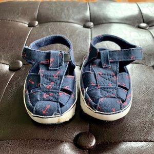 Toddler anchor Sandals, size 2. Super cute